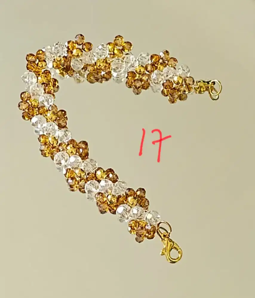 Gelang perhiasan kristal handcraft