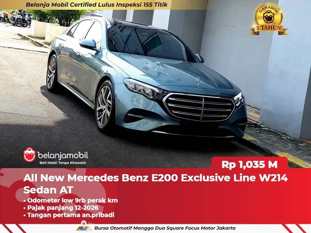 [ LOW KM 9RB ] Mercedes Benz Mercy E200 E 200 Exclusive W214 2024/2025