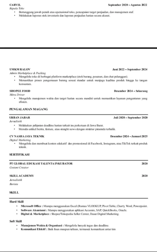 Cari loker yang bisa sambil kuliah malam