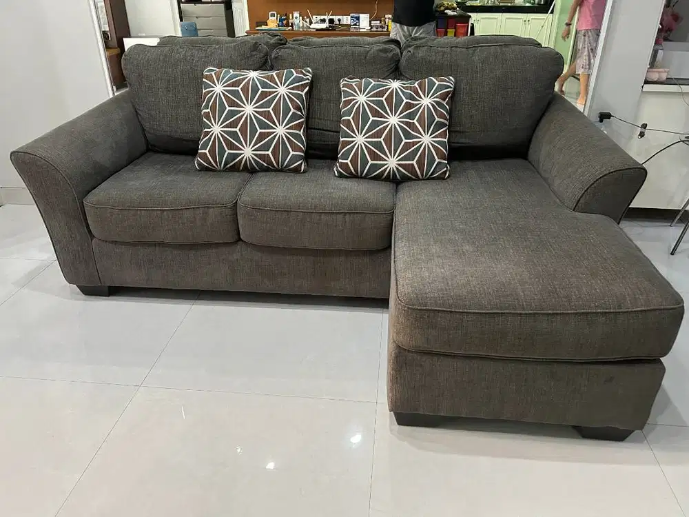 Sofa L-Shape Minimalis Premium – Nyaman, Bersih, Siap Pakai!