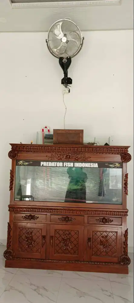 jual cepat akuarium kayu jati