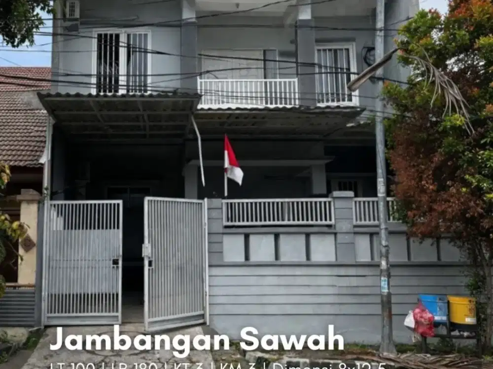 Rumah Jambangan Sawah, Strategis, Siap Huni