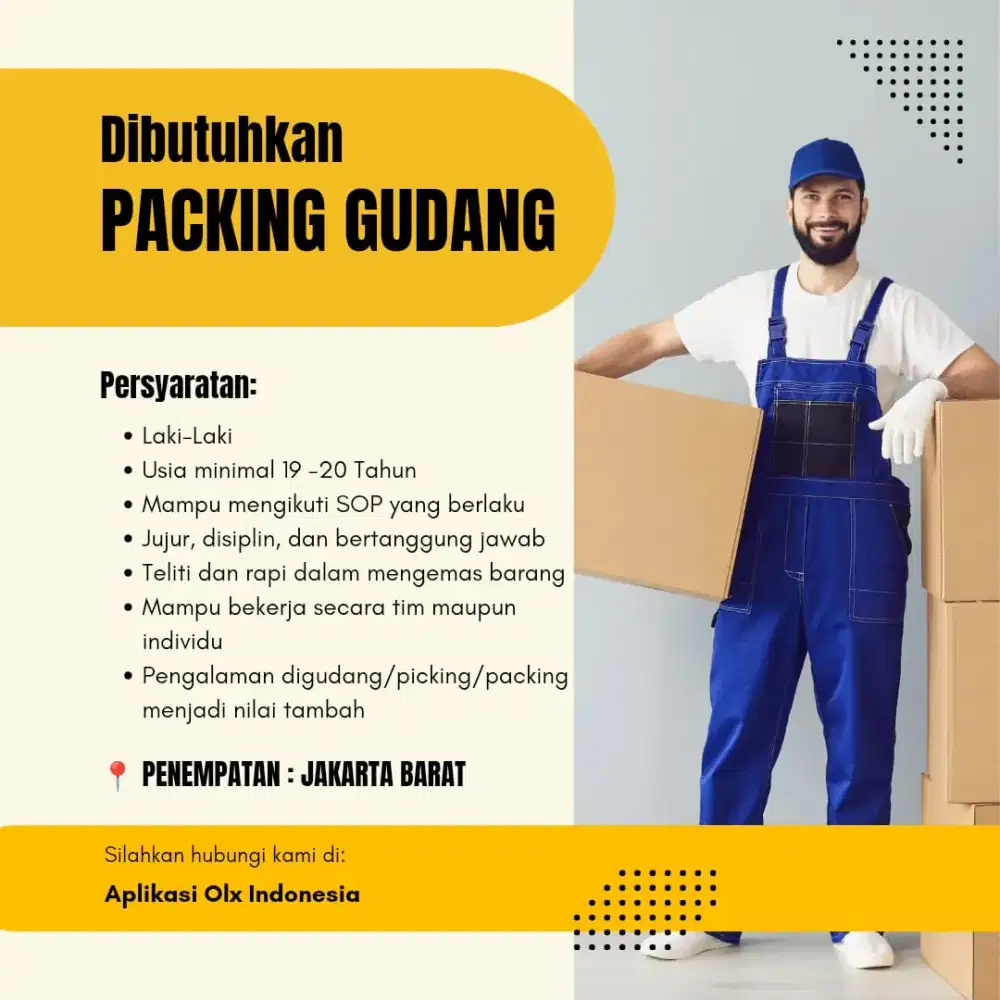Lowongan Pekerjaan Packing Gudang