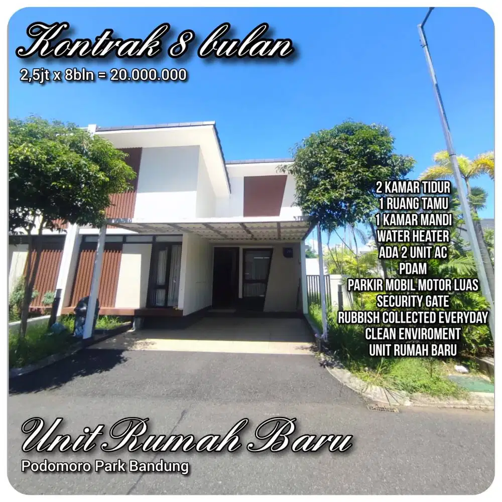 DI KONTRAKAN MURAH RUMAH BARU DI PODOMORO PARK