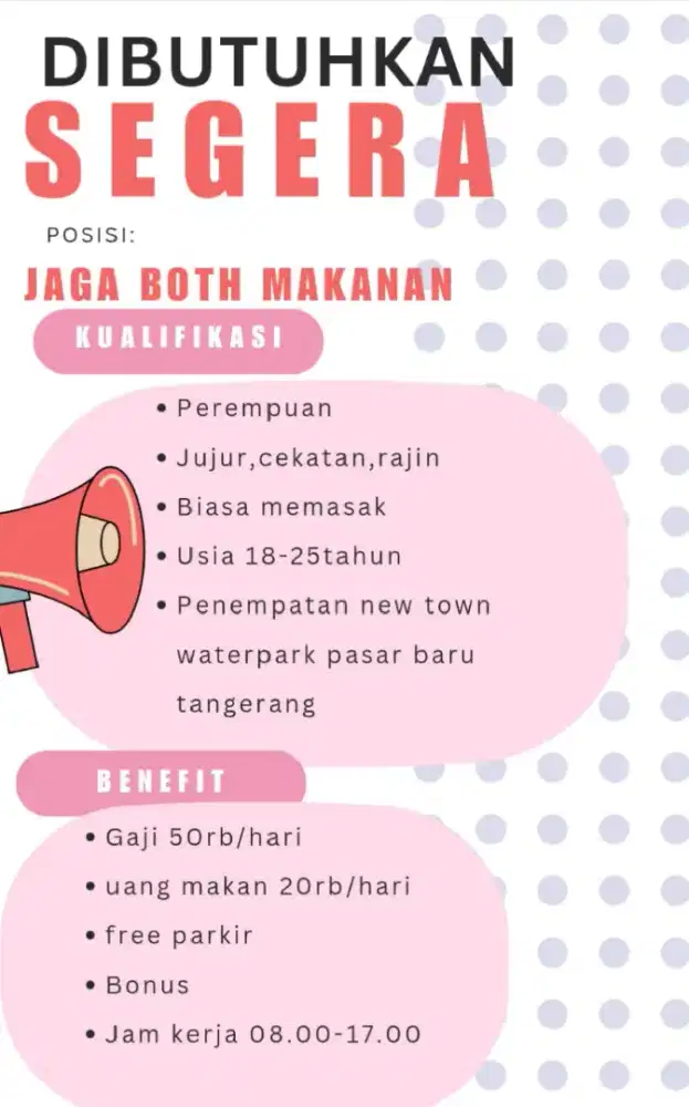 Lowongan kerja fulltime