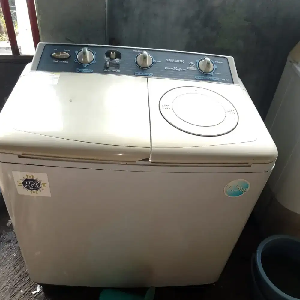 Jual mesin cuci merk samsung kpsitas 8kg Bodi kaleng fungsi normal