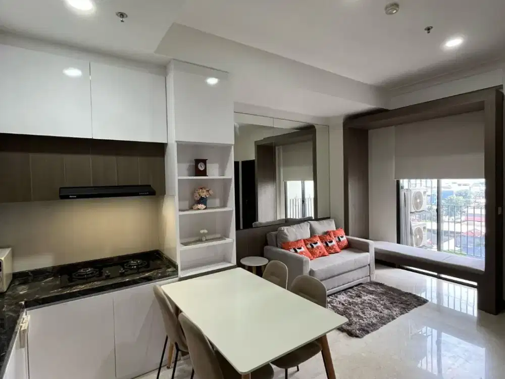 RP. 13.000.000 / bulan, Apartement Permata Hijau Suites, 2 BR, Fully Furnished, Siap Huni