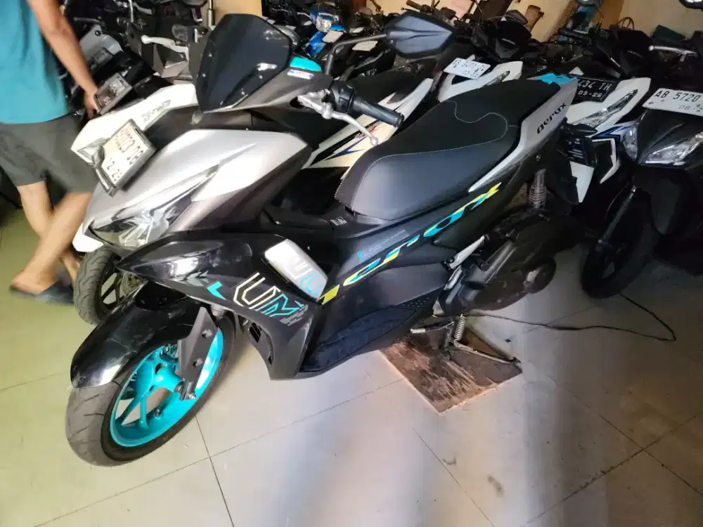 Aerox silver hitam 2024 low km Gbm