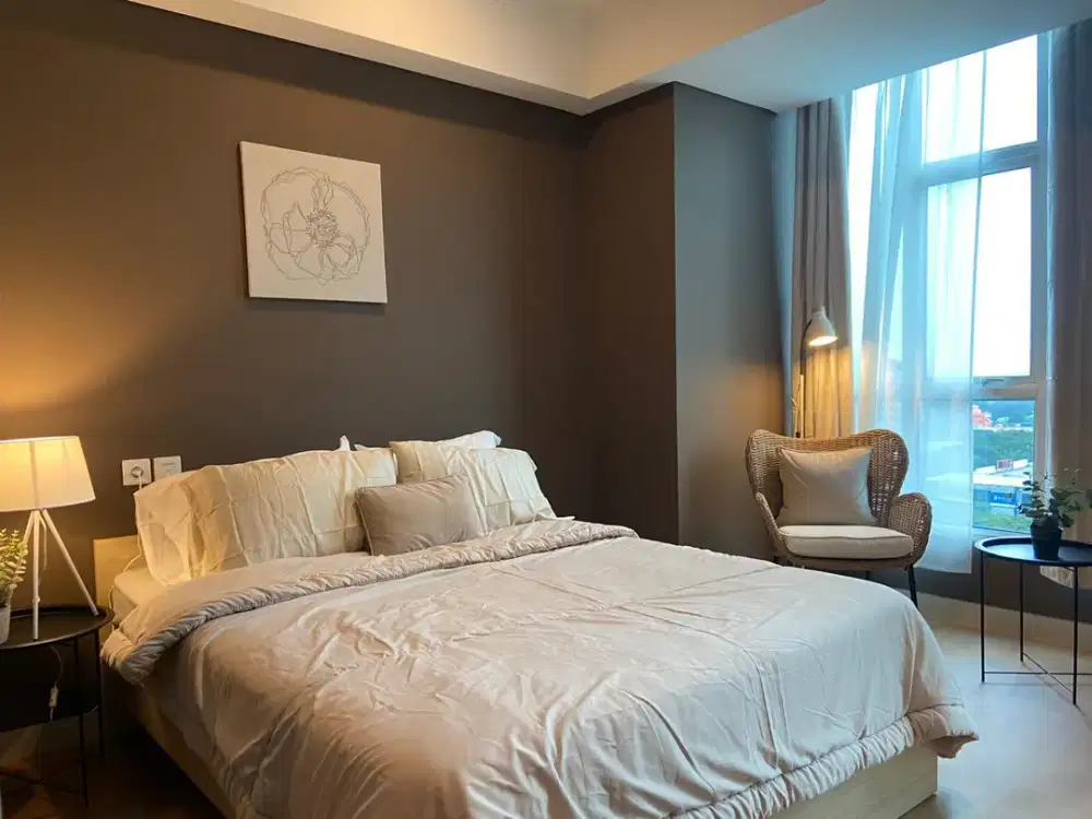 Disewakan Apartemen Roseville Type Studio 30sqm Fully Furnsih - Fasilitas Lengkap Tinggal Bawa Koper