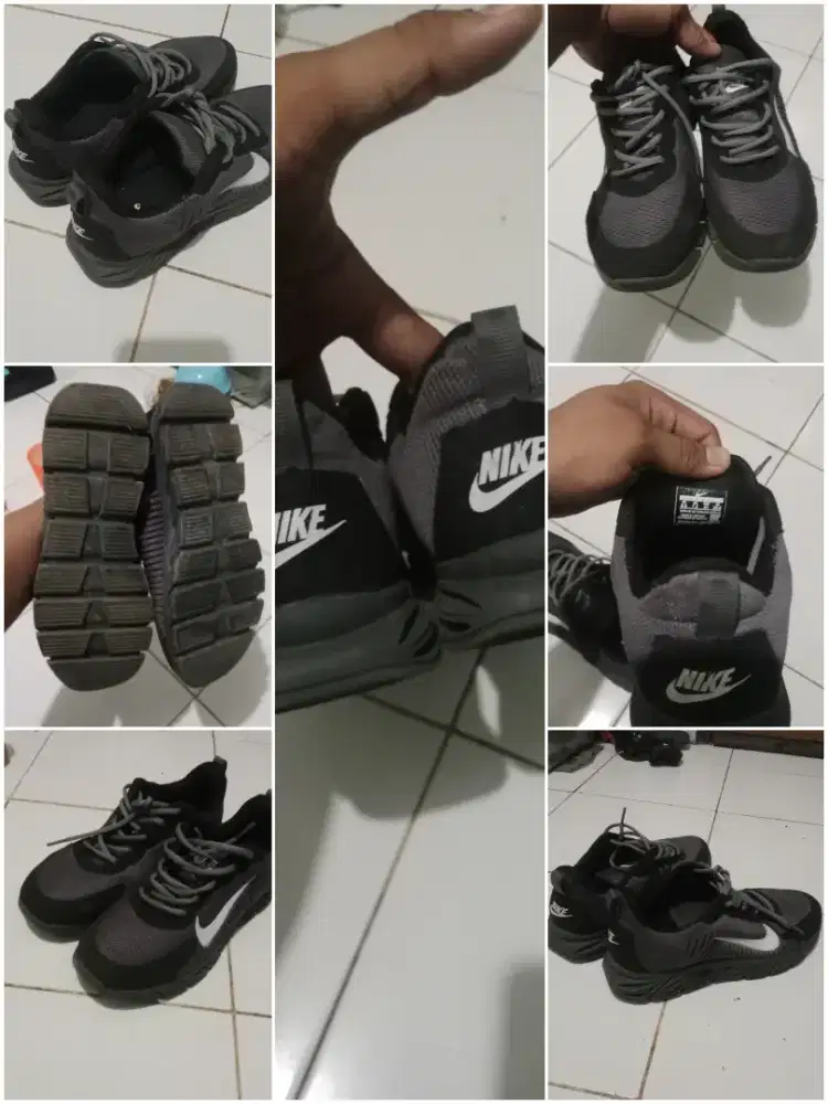 sepatu running black