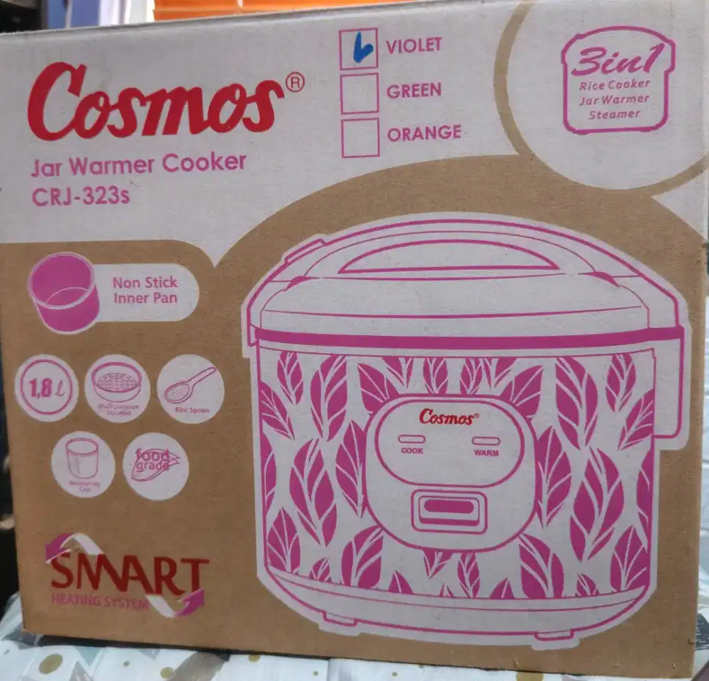 Cosmos Rice Cooker 1.8L CRJ-323s Baru Murah
