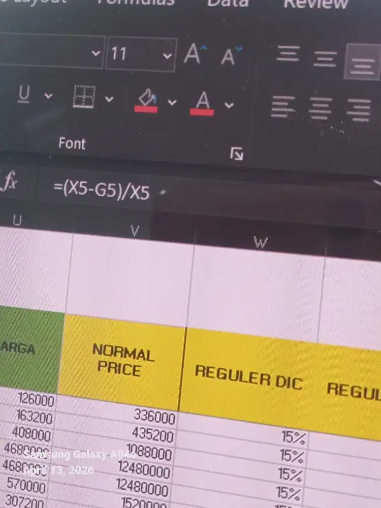 DI BUTUHKAN SEGERA UNTUK OLAH DATA DI EXCEL