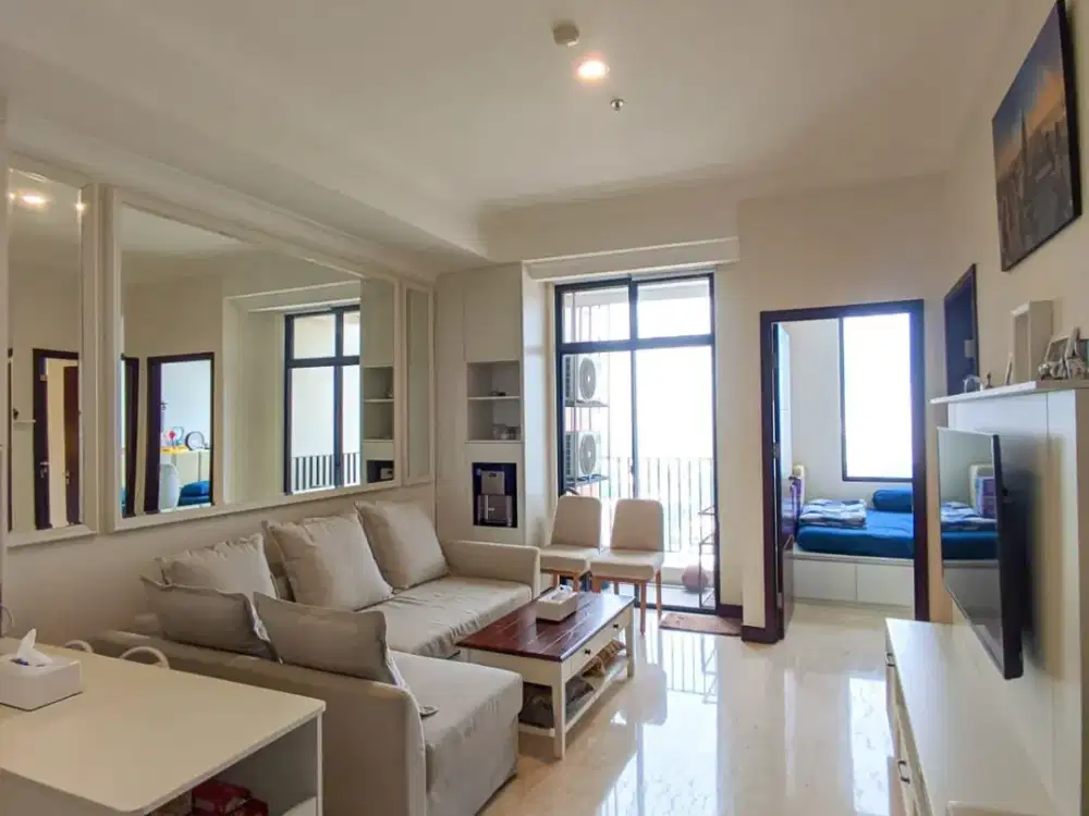 Apartement Permata Hijau Suites, 2 BR, Fully Furnished, Siap Huni, RP. 12.000.000 / bulan