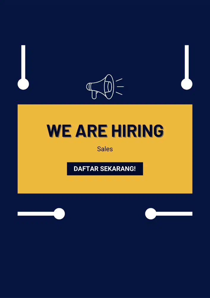 LOWONGAN KERJA – SALES LAPANGAN