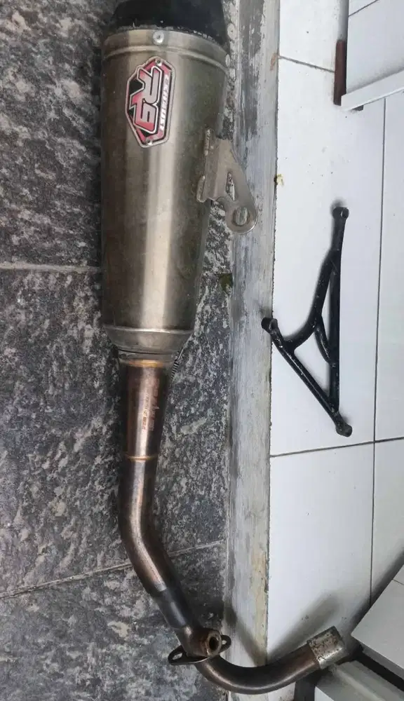 Knalpot vespa matic r9 new alpha fullsystem