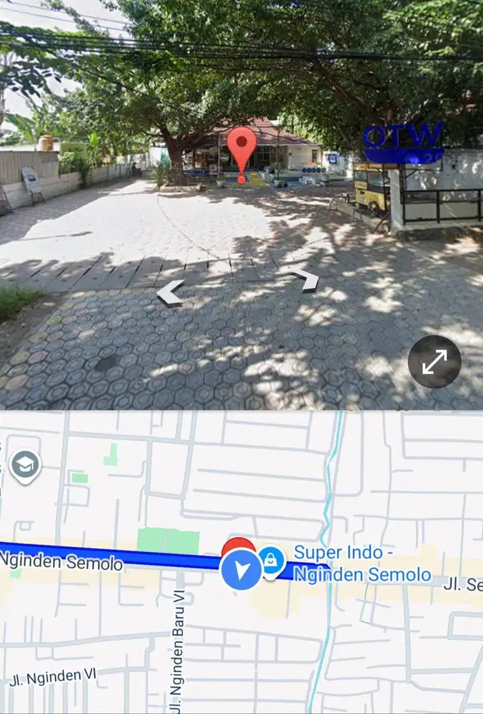 Dijual Bangunan Langka Komersial Area Nginden Semolo Surabaya Timur