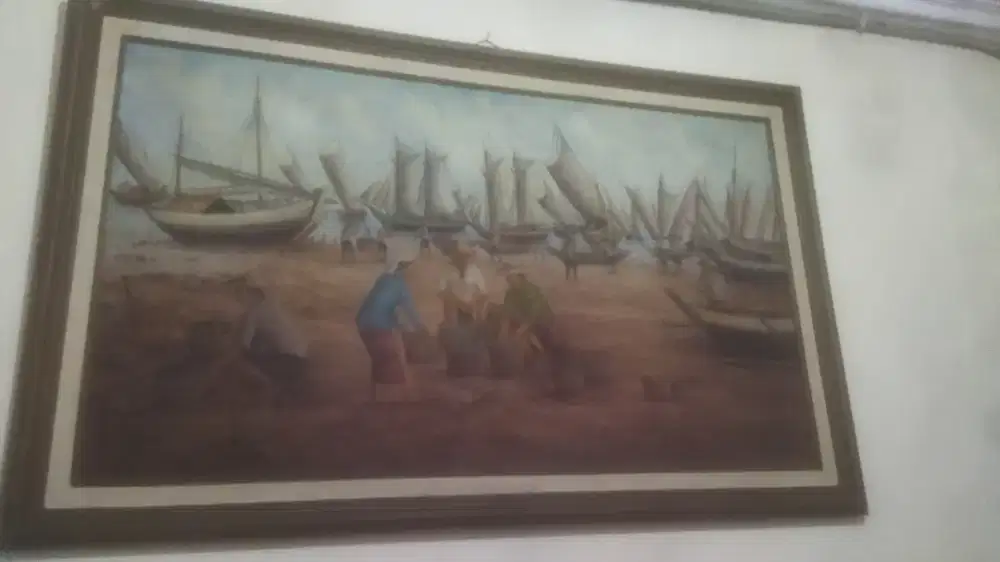 Lukisan suasana pasar