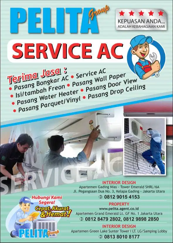 Helper service AC sekitar kelapa Gading