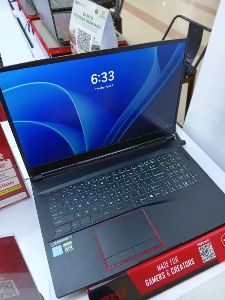 laptop msi intel core i7 ram 16 512GB