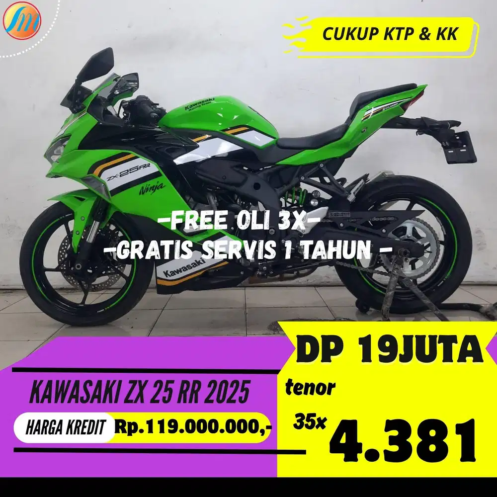 KAWASAKI ZX 25 RR 2025 KREDIT DP 19 JUTA ANGSURAN TERJANGKAU