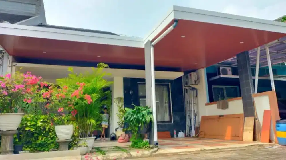 Kanopi bajaringan + plafon pvc terpasang