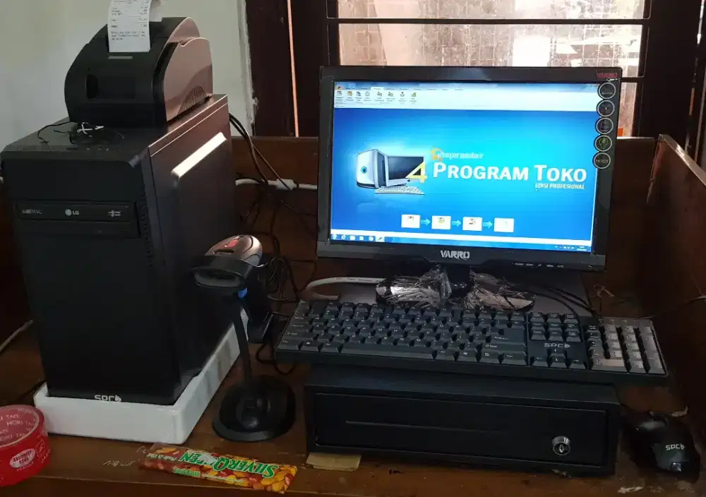PAKET KOMPUTER KASIR TOKO APOTEK BENGKEL RESTO LENGKAP SIAP PAKAI