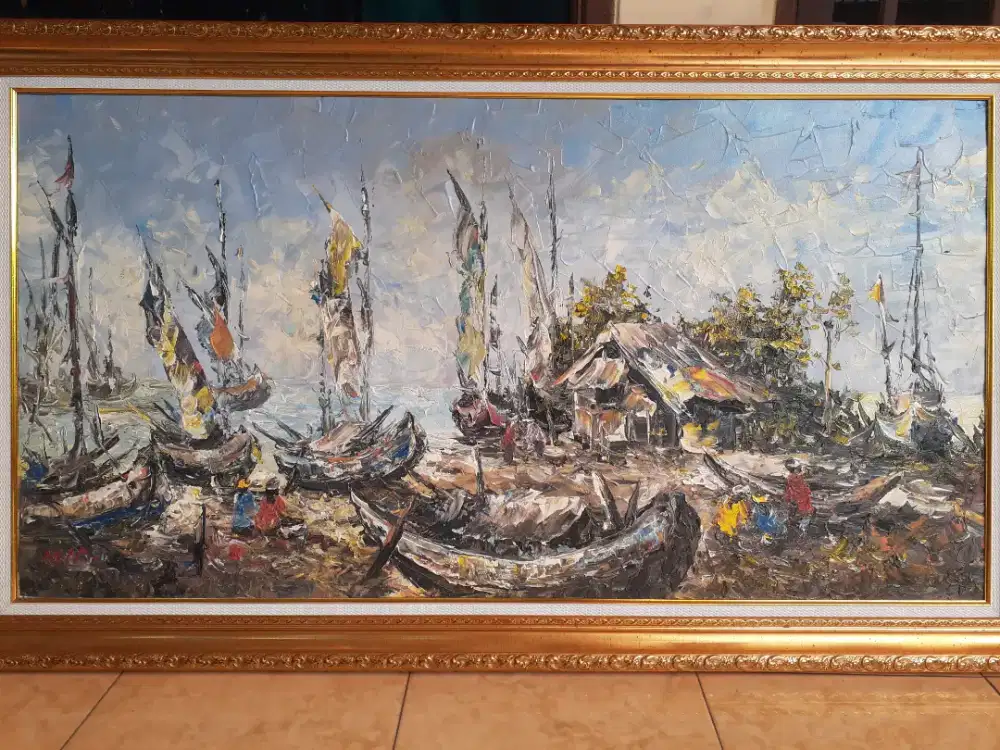 Lukisan kampung nelayan