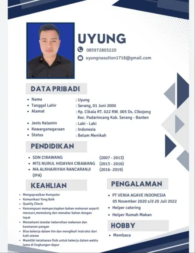 Siap menerima kerjaan apa aja