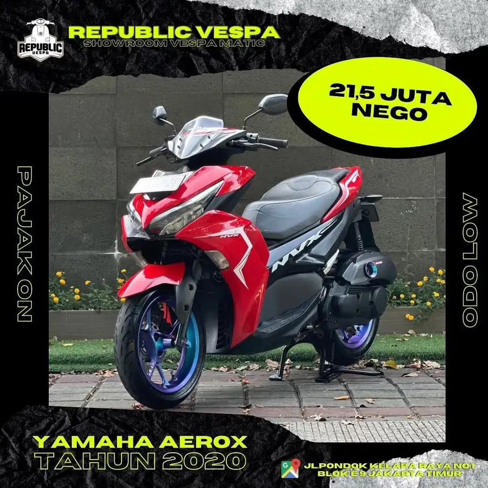 DIJUAL CEPAT YAMAHA AEROX 155CC TAHUN 2020 PERFECT CONDITION.