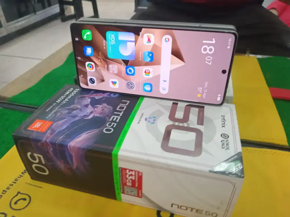 INFINIX Note50 Ram 8/256 Gb mulus no minus lengkap