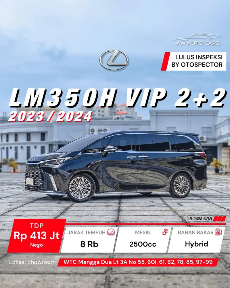 Lexus LM350h VIP 4 Seater 2024 NIK 2023 2+2 mdl 2025 Hybrid LM 350h