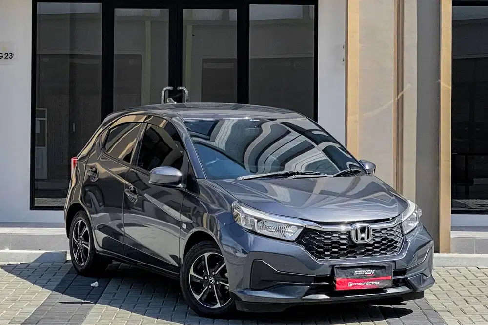 Honda Brio Satya 1.2 E 1.2E i-VTEC CVT Matic 2023 Abu Abu Meteor