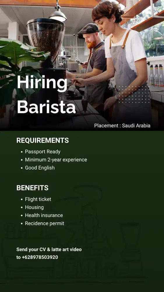 Hiring Barista!