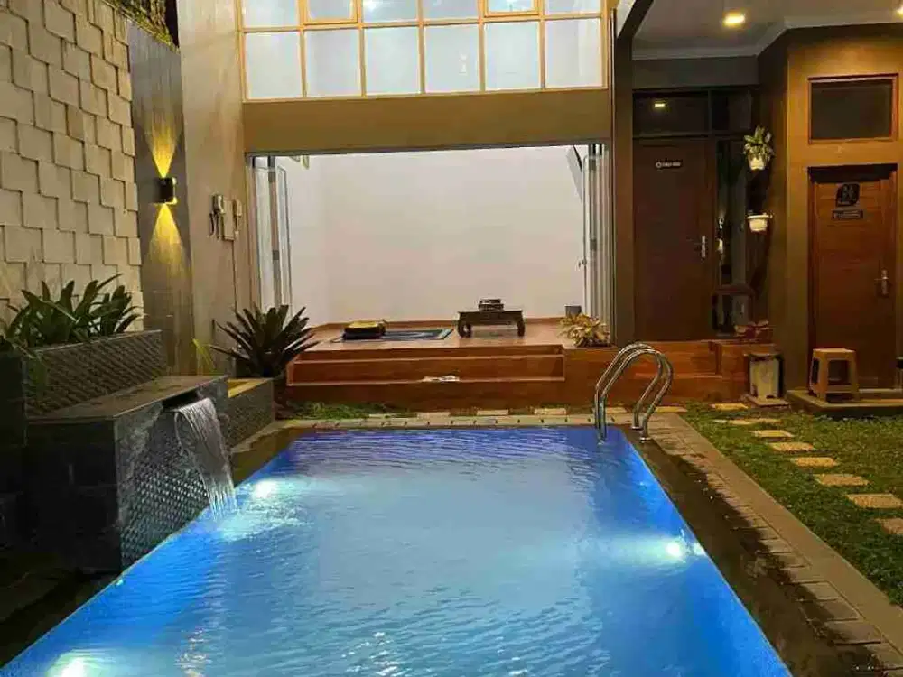 rumah baru lux dengan kolam renang di Budi Indah