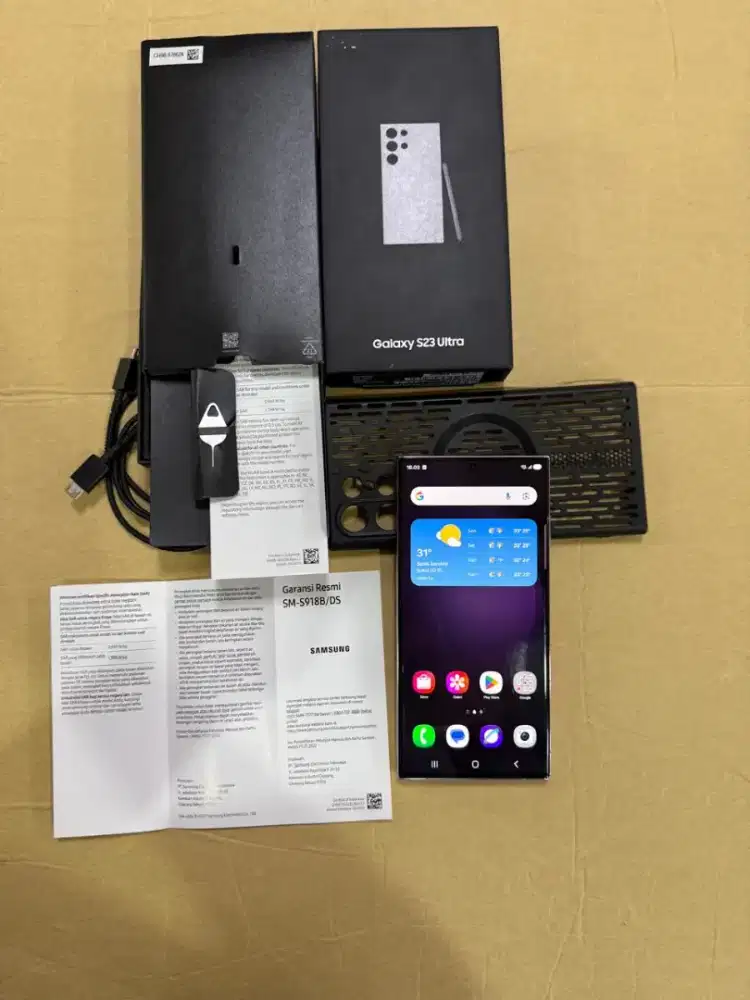 Samsung Galaxy S23 Ultra 12/512GB Fullset Original Sehat Ex Resmi