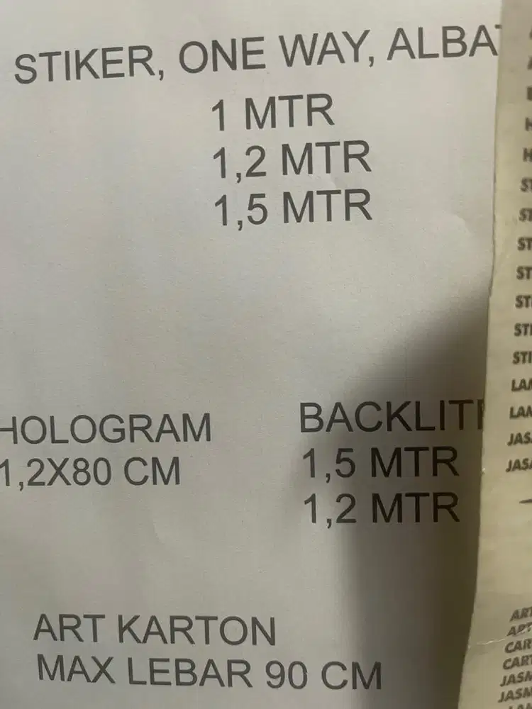 Finishing Spanduk dan stiker