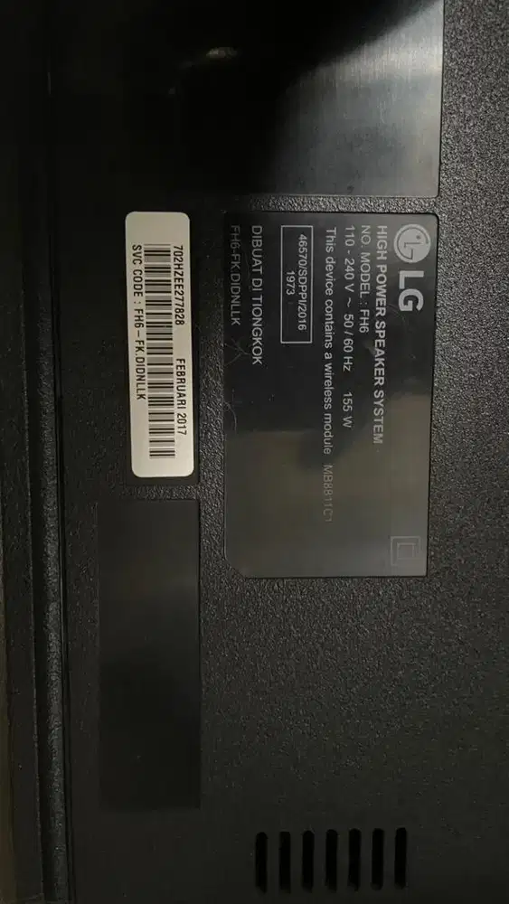 Hometheater LG LOUDR FH6