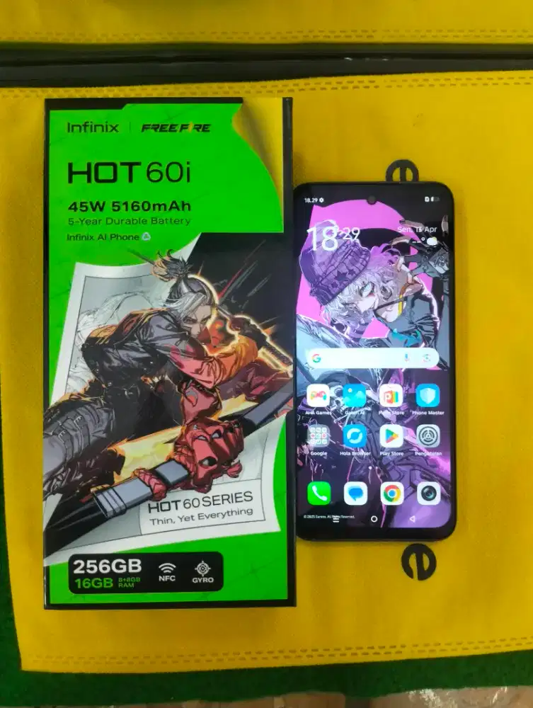 infinix hot 60i ram 8/256gb lengkap mulus