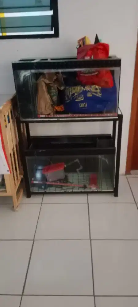Jual aquarium full set