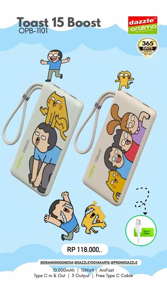 Powerbank Oraimo 10.000mAh OPB-1101