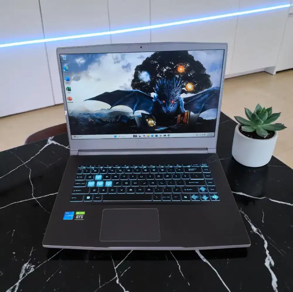 Laptop Gaming MSI Thin 15 Core i5 Ram 16/512gb Ssd Dual Vga Nvidia Rtx