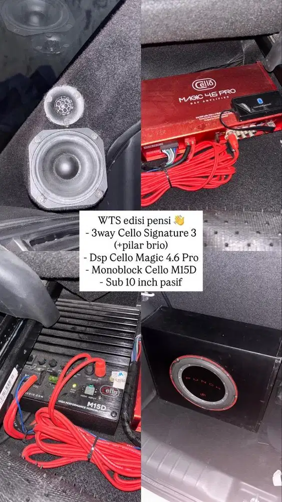 Audio 3 WAY CELLO full set