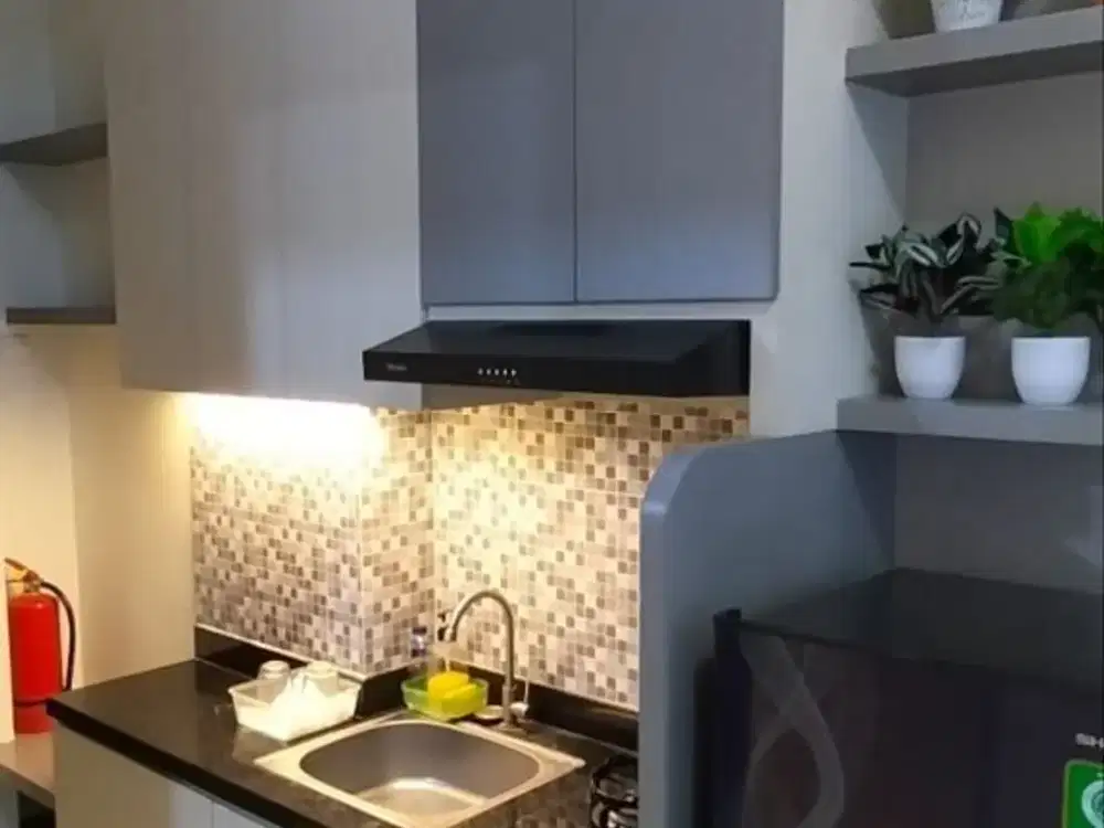 DISEWAKAN APARTEMEN AMOR PAKUWON CITY MALL LANTAI 38 - FULL FURNISHED - BARU GRESS