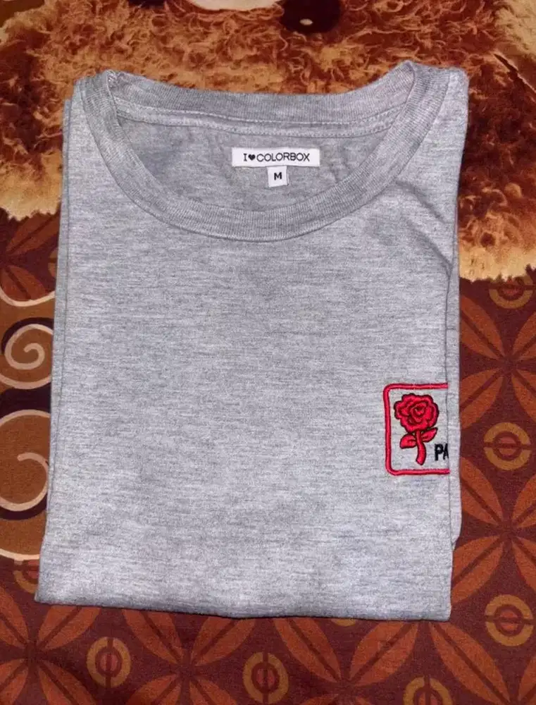 Preloved Kaos Colorbox Size M Warna Gray (ada minus)