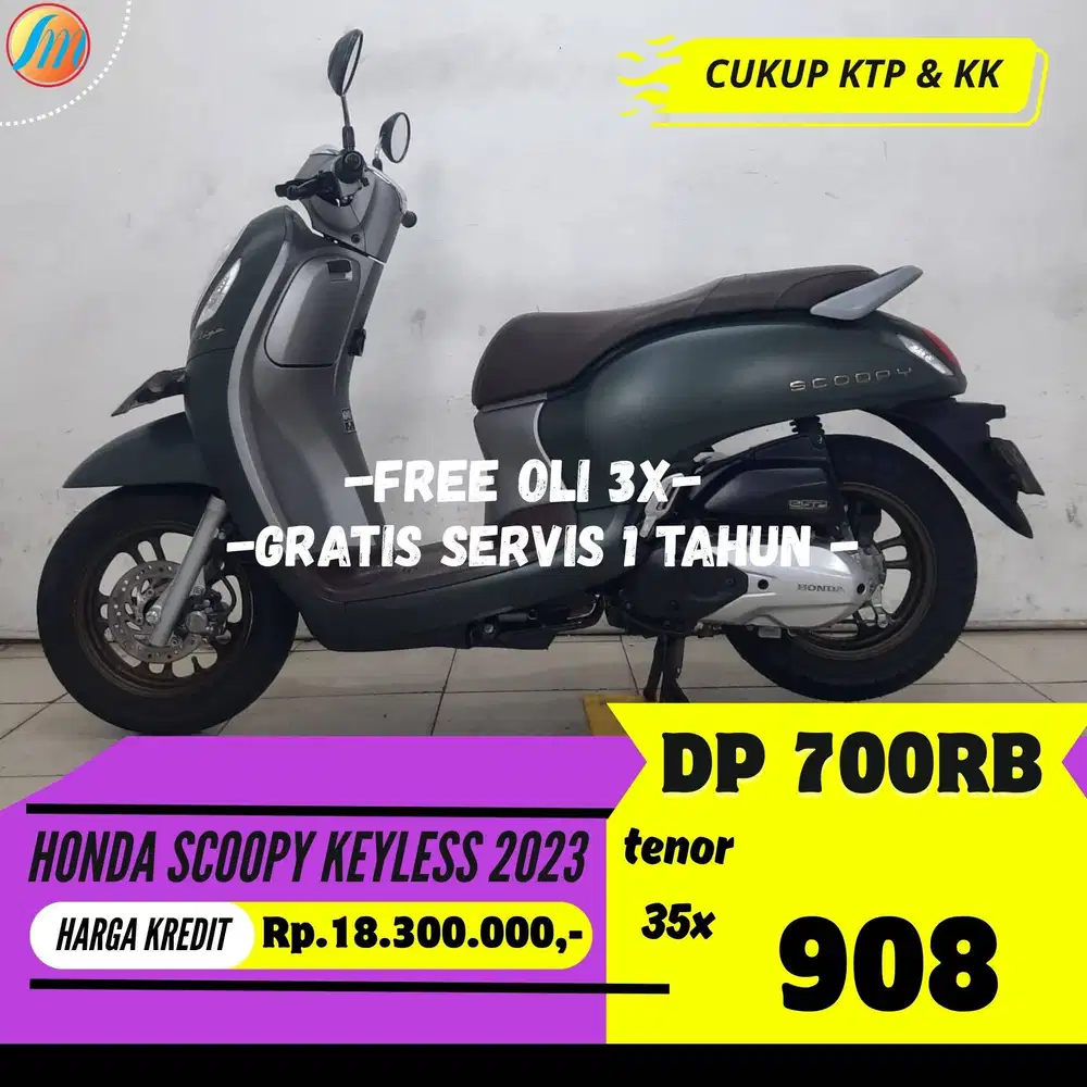 HONDA SCOOPY KEYLESS 2023 KREDIT MURAH ANGSURAN SANGAT RINGAN