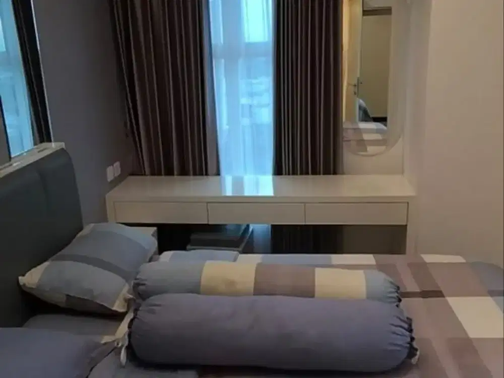 DISEWAKAN APARTEMEN AMOR PAKUWON CITY MALL LANTAI 12 - FULL FURNISHED - CORNER - BARU GRESS