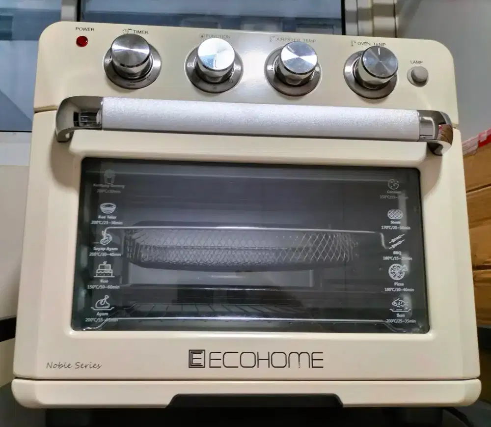 Ecohome Oven Cubic Airfryer Noble Series - Pearl White