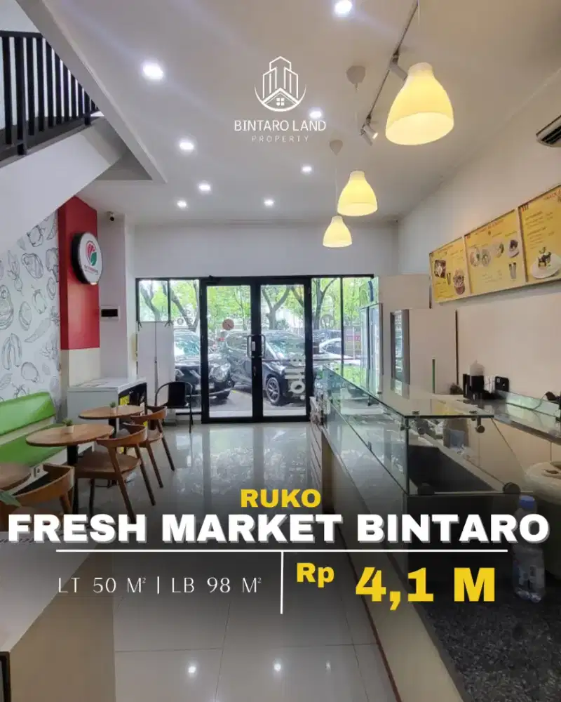 TURUN HARGA Dijual Ruko Fresh Market Bintaro Sektor 9.