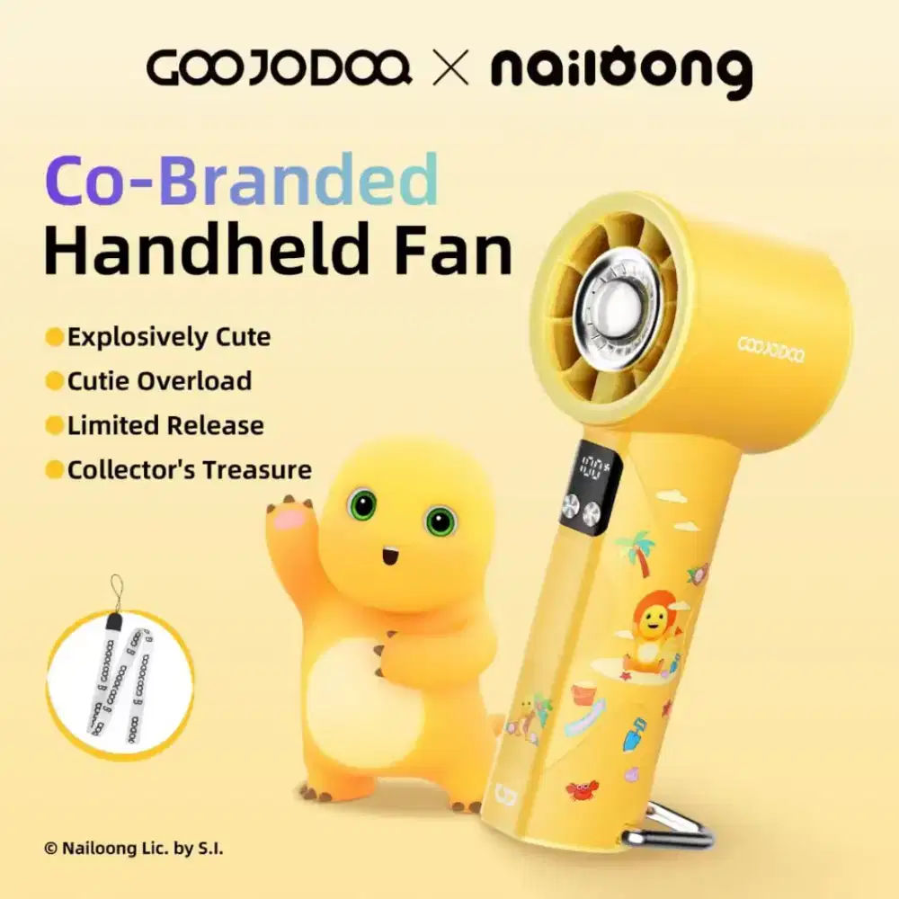 Goojodoq GFS002 Nailoong fan kipas angin mini senter 4000mah battery