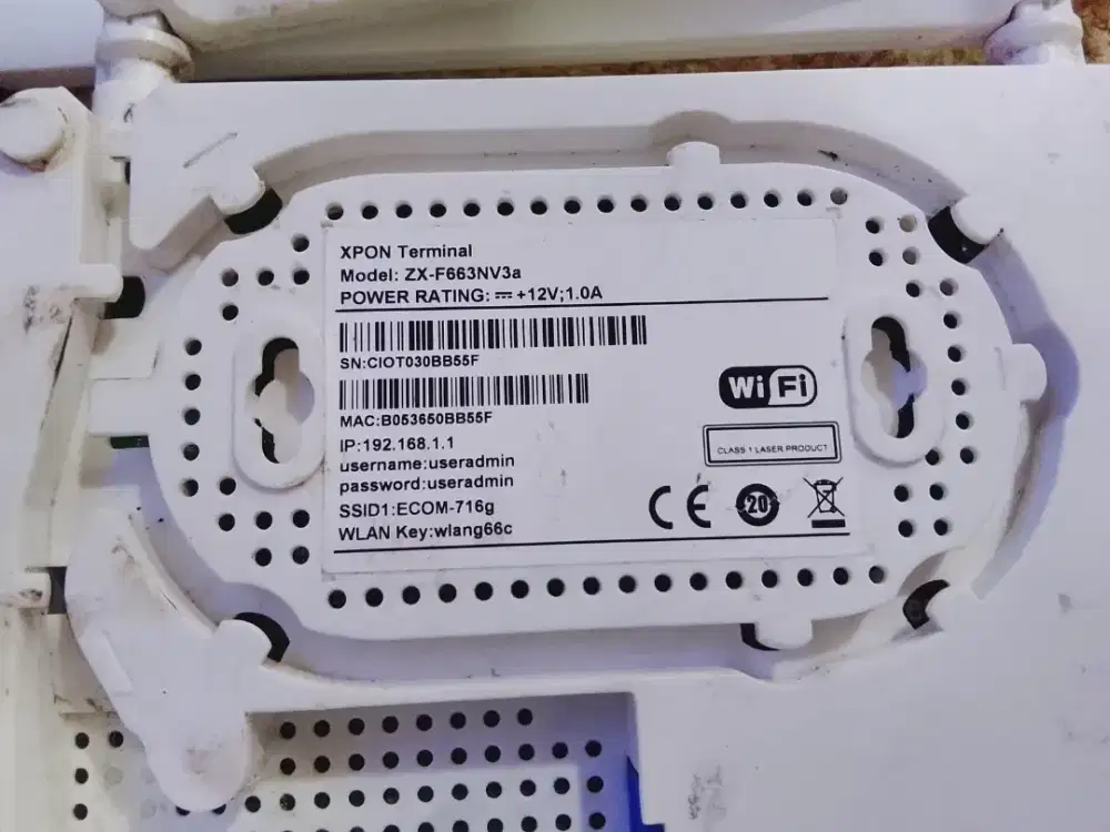 Router Xpon ZX-F663NV3a